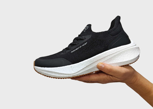 RUNNERS buty damskie | Czarno-Białe