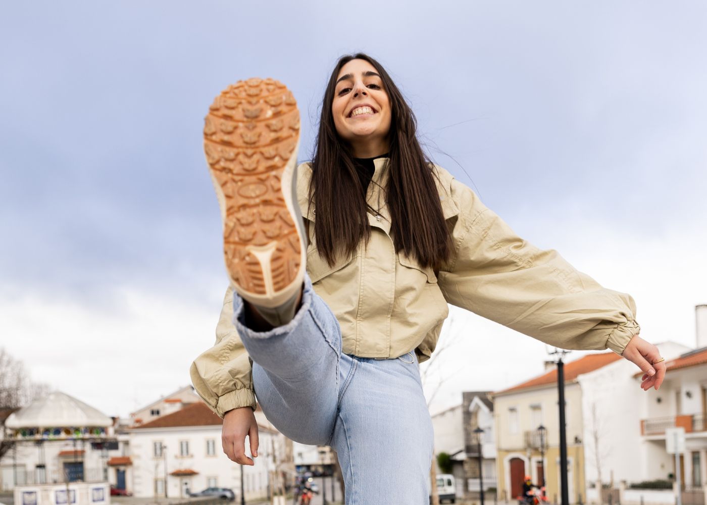 TREKKER buty damskie | Zielone