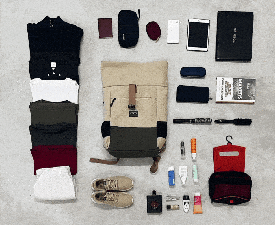 Plecak Everyday 18L - 30L | Beżowo-zielony